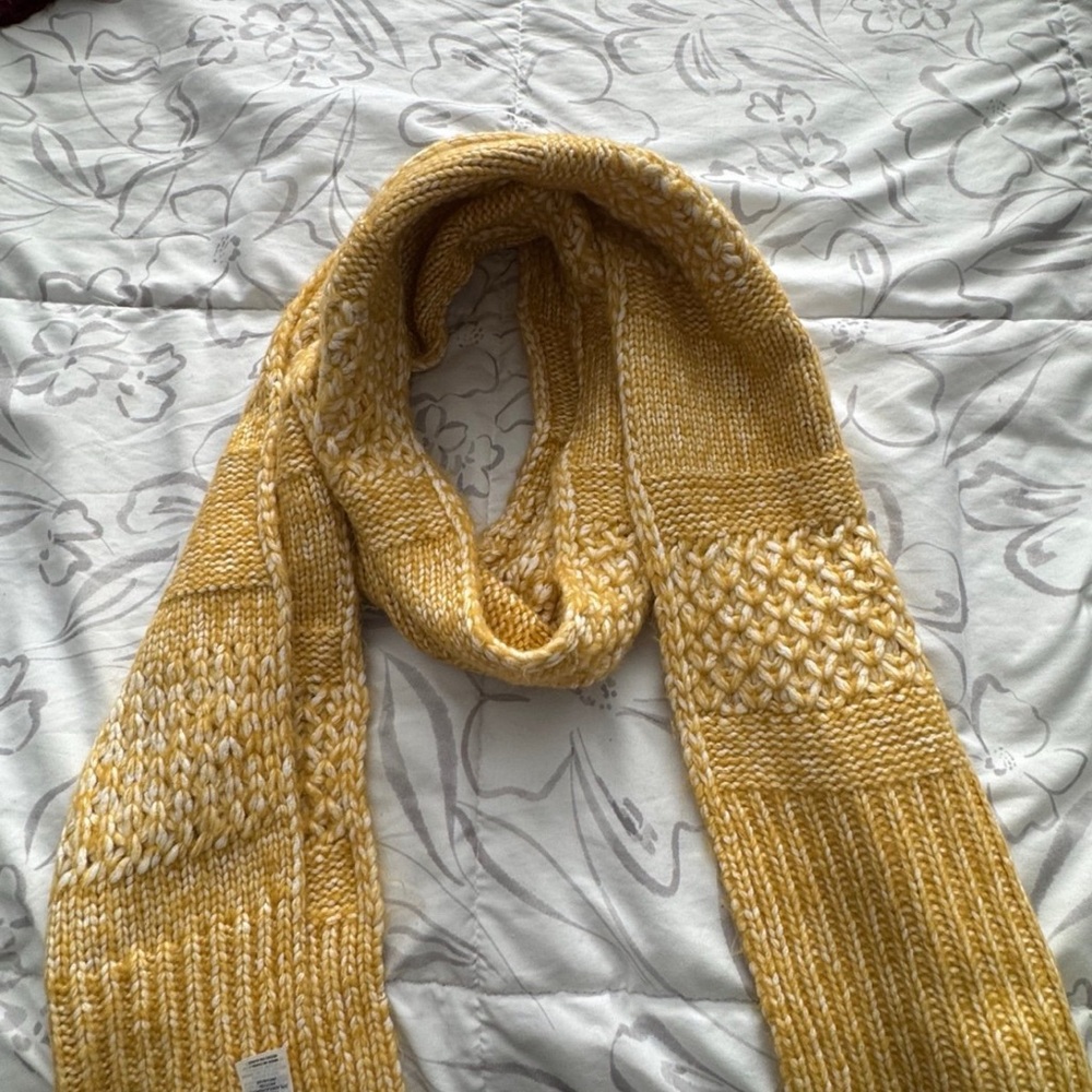 Yellow Knit Scarf